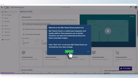 Qlik Talend Cloud Demo preview