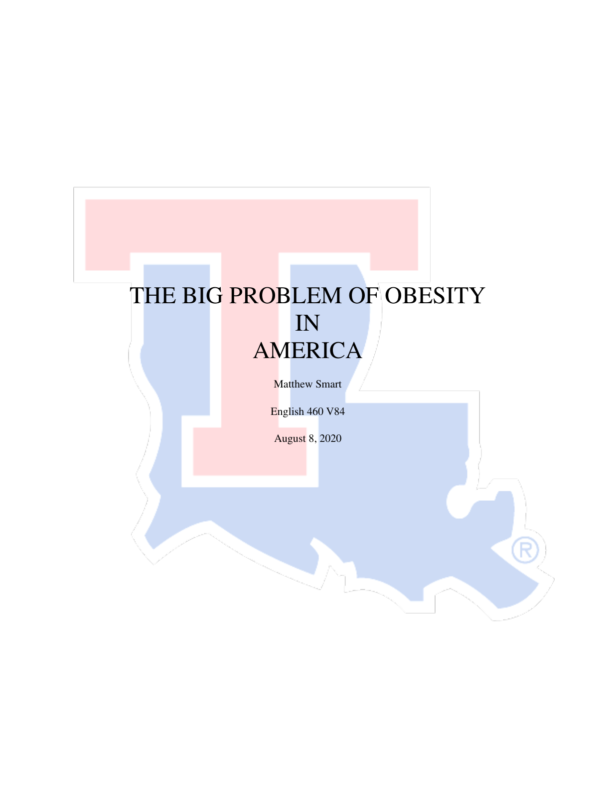The Big Problem of Obesity in America